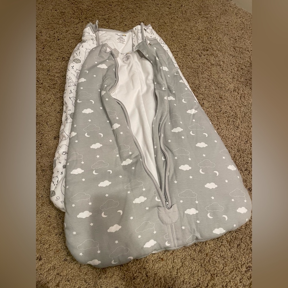 Mama Cheetah Baby Sleeping Bag 2.5 TOG, Sleep Sack 2-Way Zipper l Organic Cotton